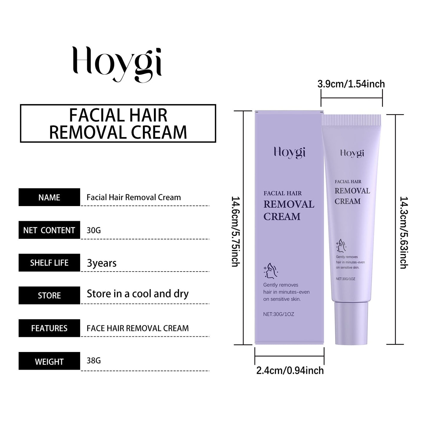 Hoygi™  - Gentle and Painless Facial Hair Removal Cream