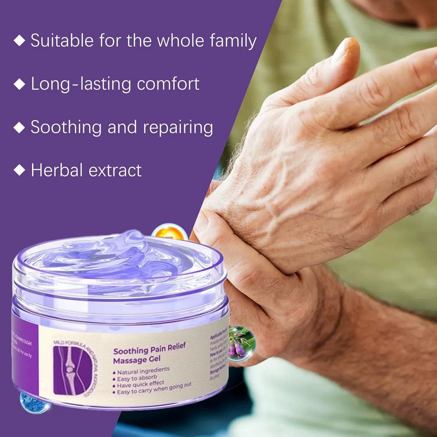 🔥Instant Pain Relief🔥Joint Pain Treatment Gel (Natural Herbal Ingredients for Joint Health and Pain Treatment)