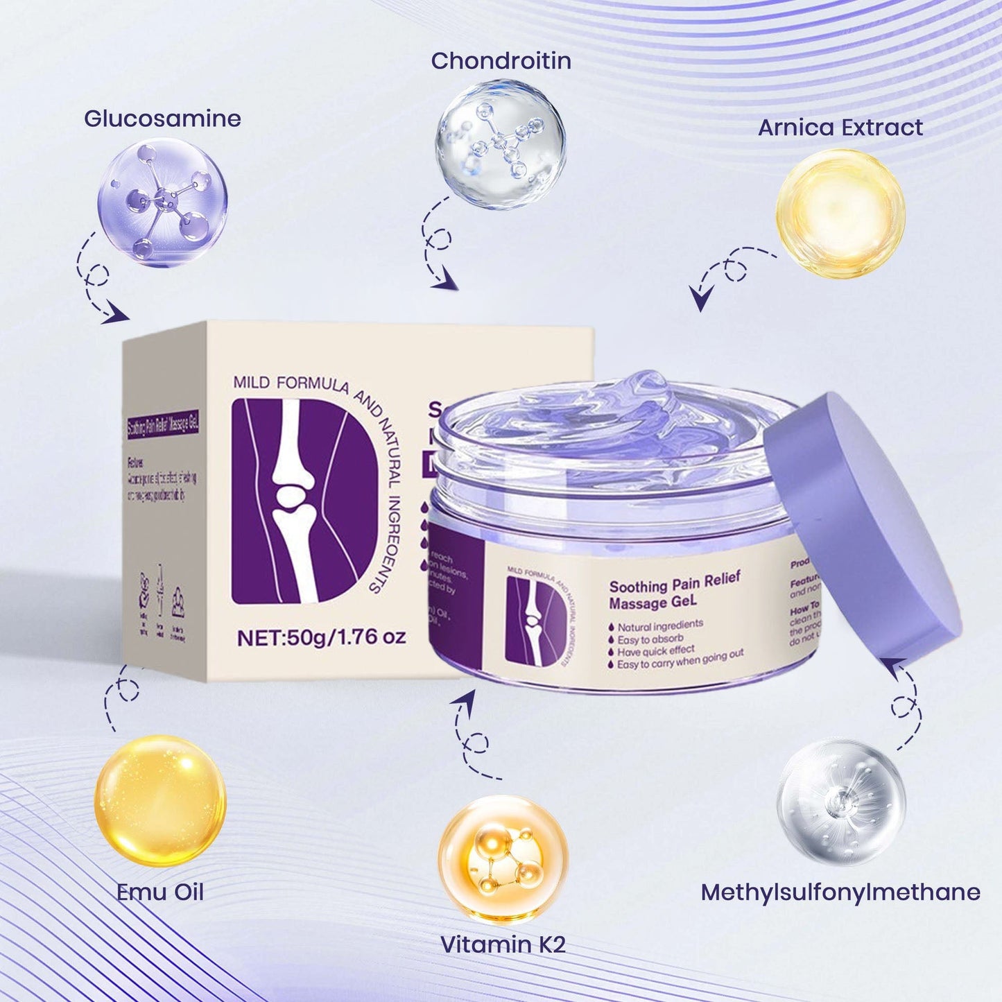 🔥Instant Pain Relief🔥Joint Pain Treatment Gel (Natural Herbal Ingredients for Joint Health and Pain Treatment)